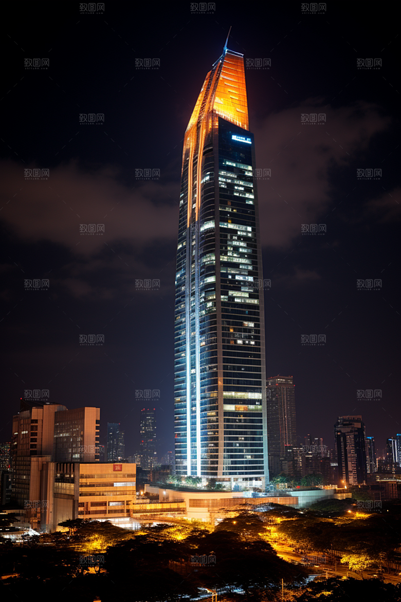 深圳城市风光现代化风景摄影图