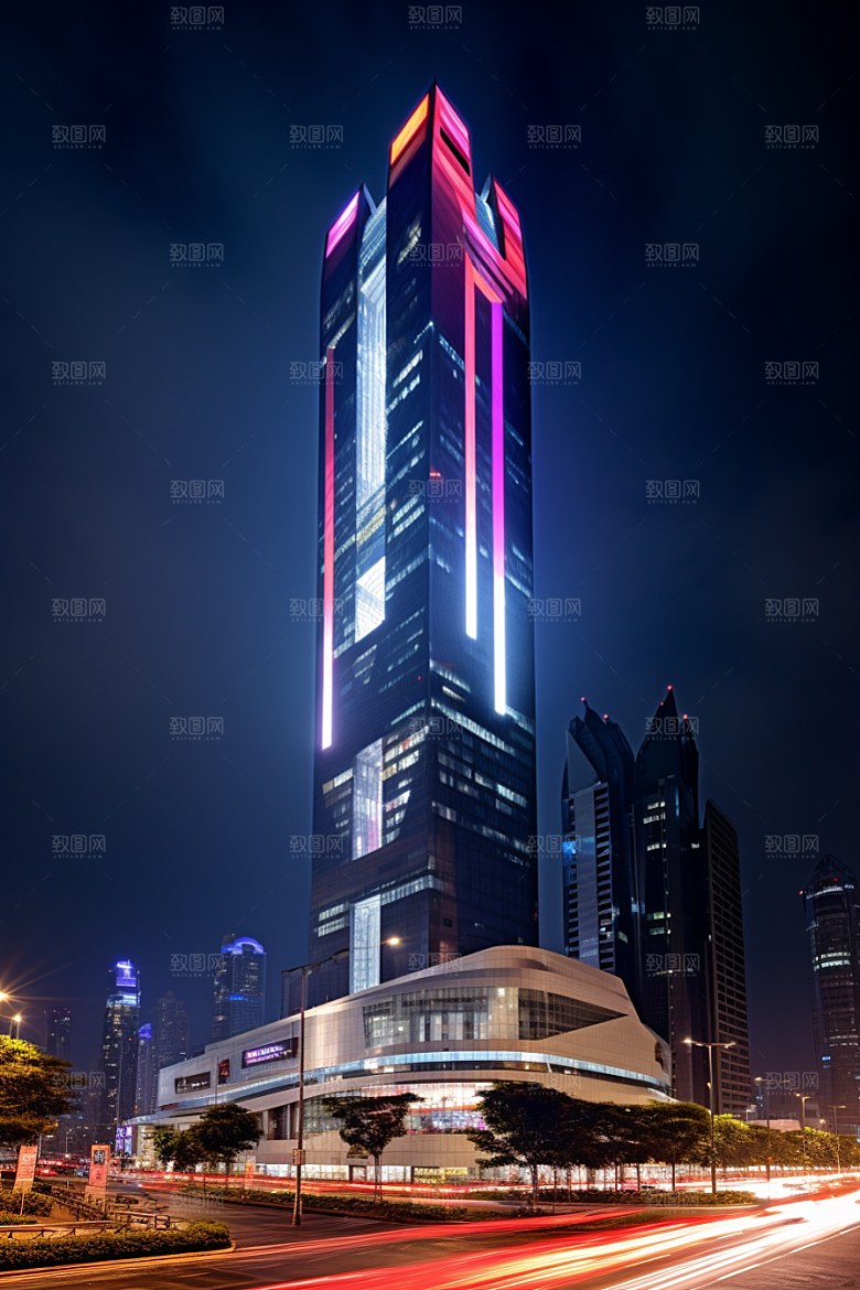 深圳城市风光经济特区风景摄影图