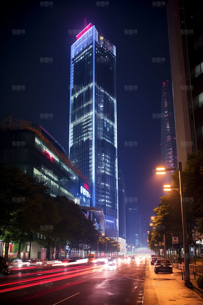 深圳城市风光景色新城摄影图