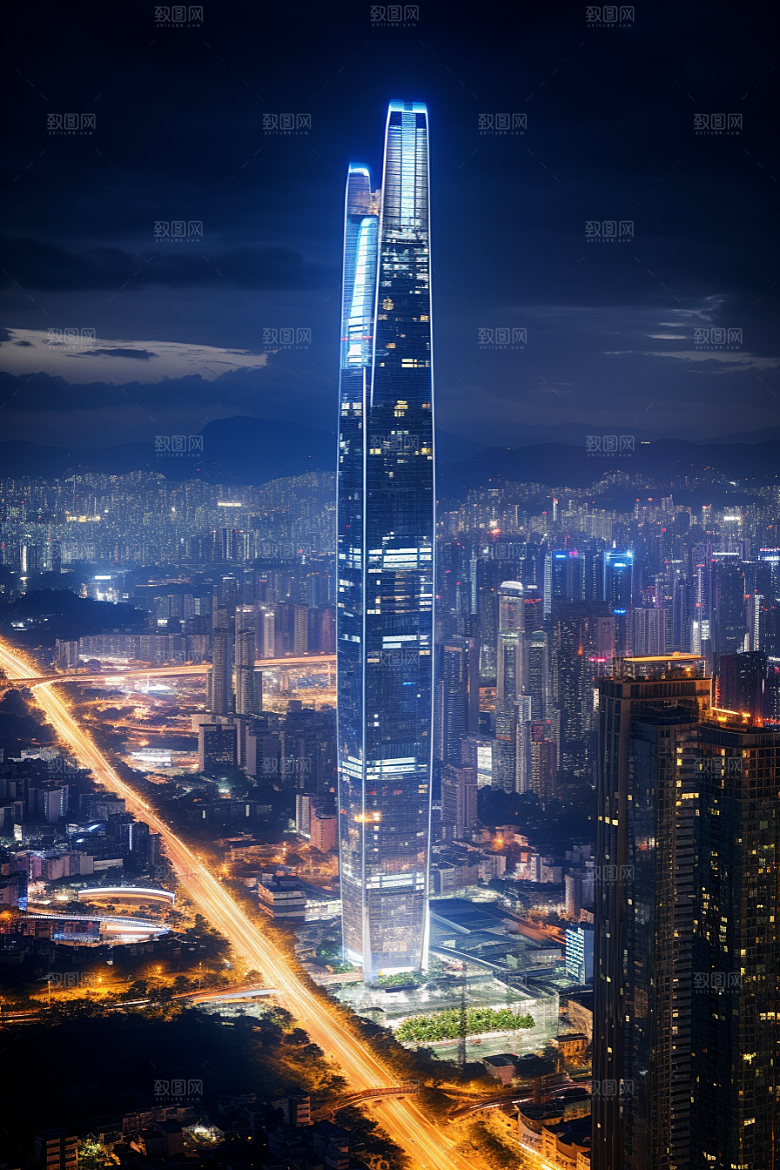 深圳城市风光经济特区地标摄影图