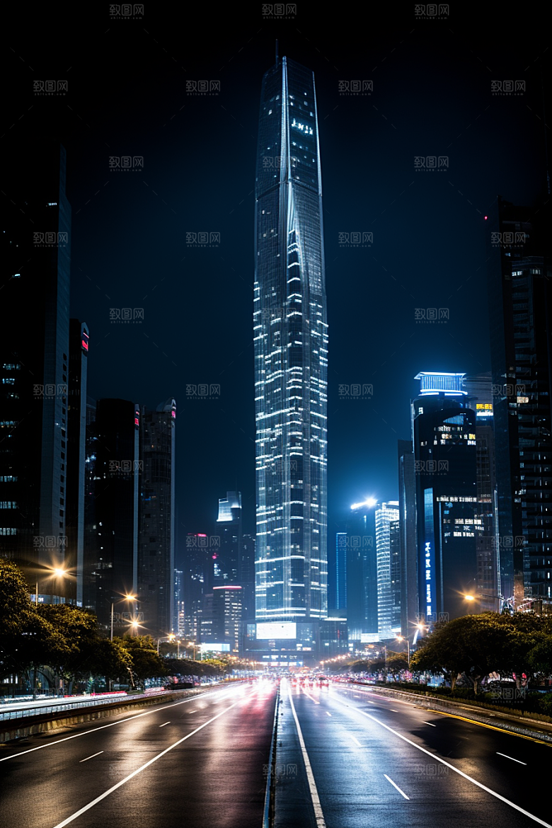 深圳城市风光新城旅行摄影图
