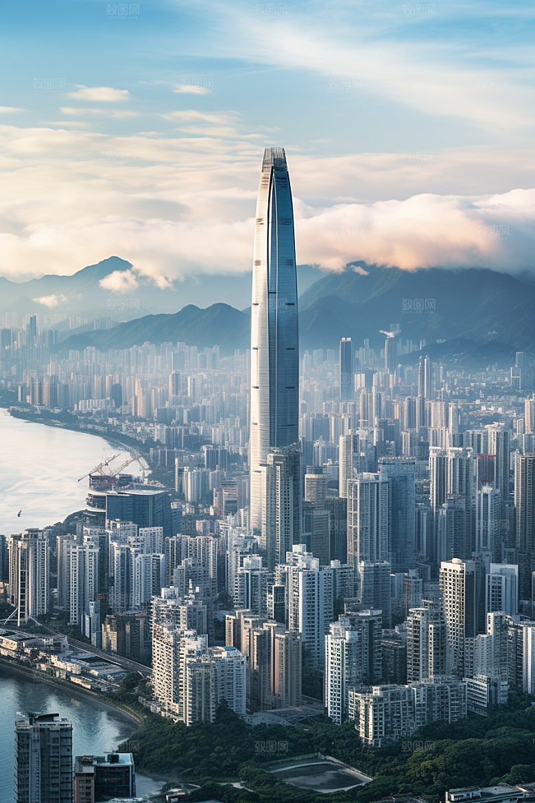 深圳城市风光国内游经济特区摄影图