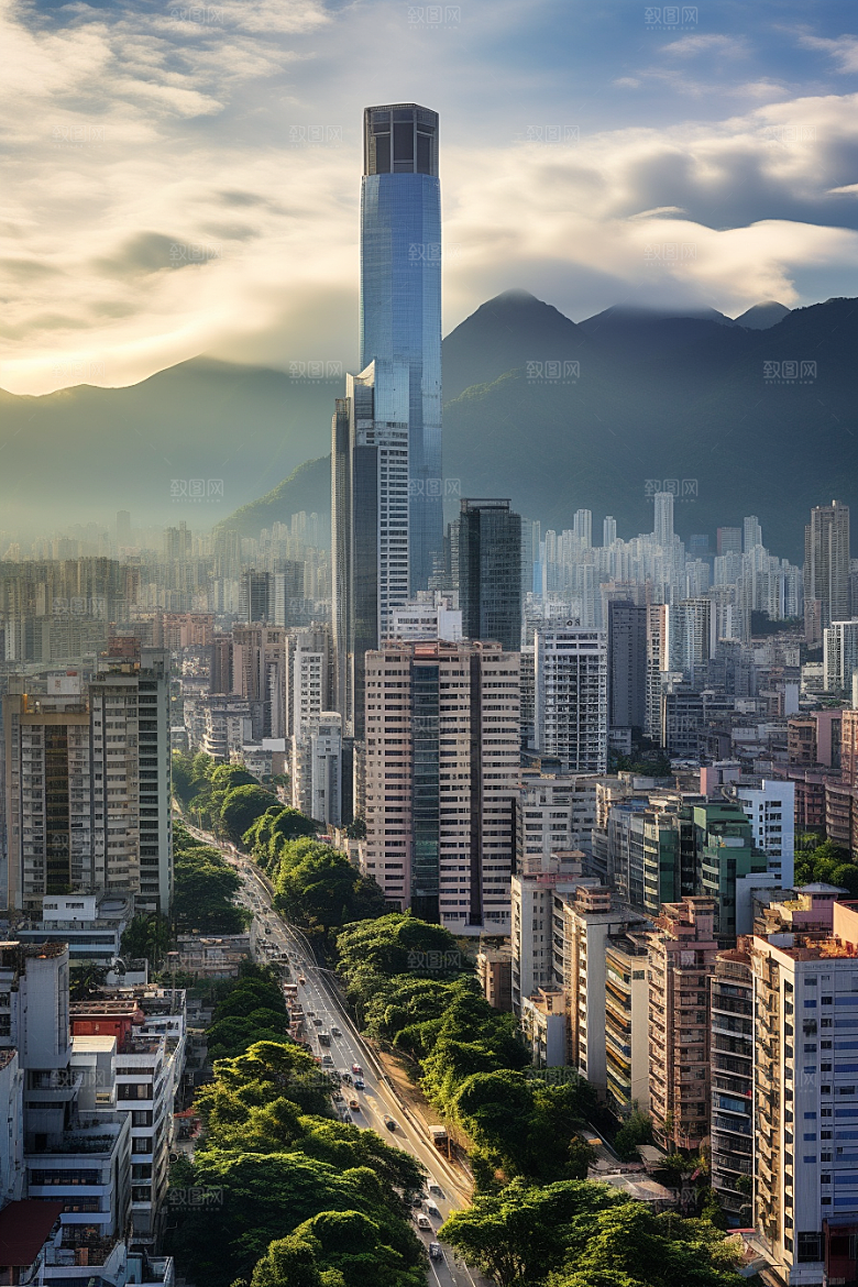 深圳城市风光新城经济特区摄影图