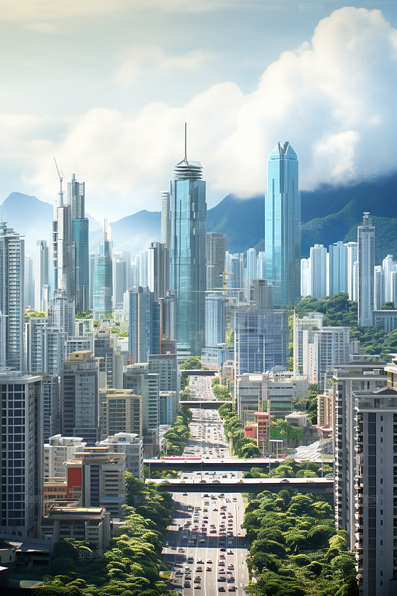 深圳城市风光风景景色摄影图