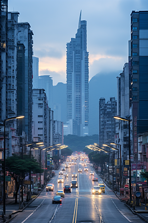 深圳城市风光旅游新城摄影图