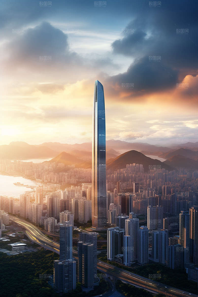 深圳城市风光都市景色摄影图
