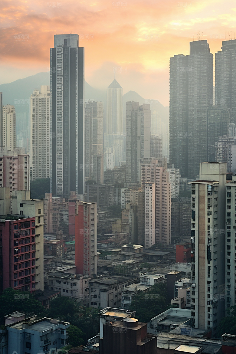 深圳城市风光新城景色摄影图