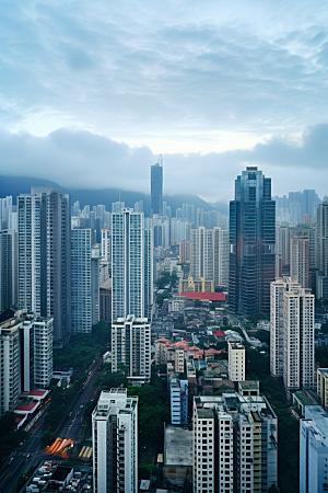 深圳城市风光旅游景色摄影图