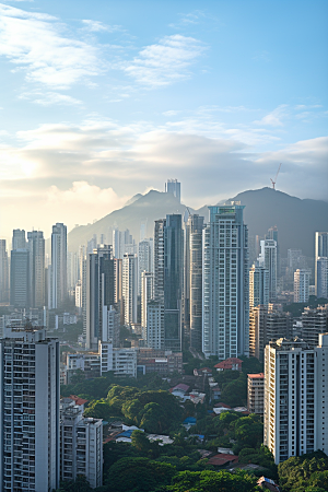 深圳城市风光高清旅行摄影图