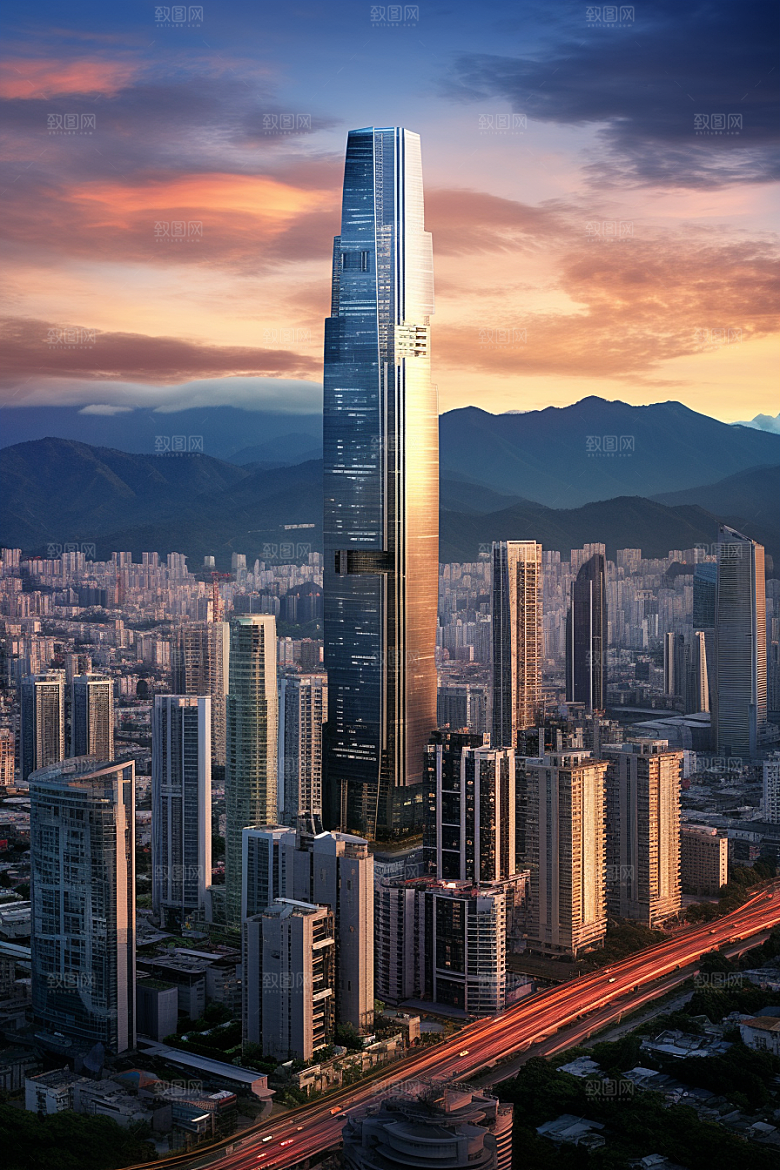 深圳城市风光国内游经济特区摄影图