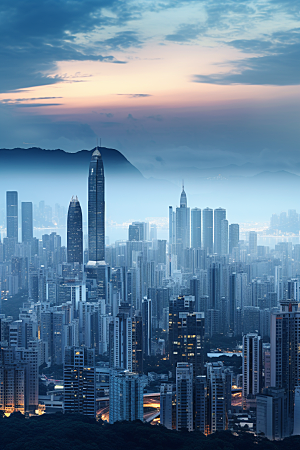 深圳城市风光都市经济特区摄影图