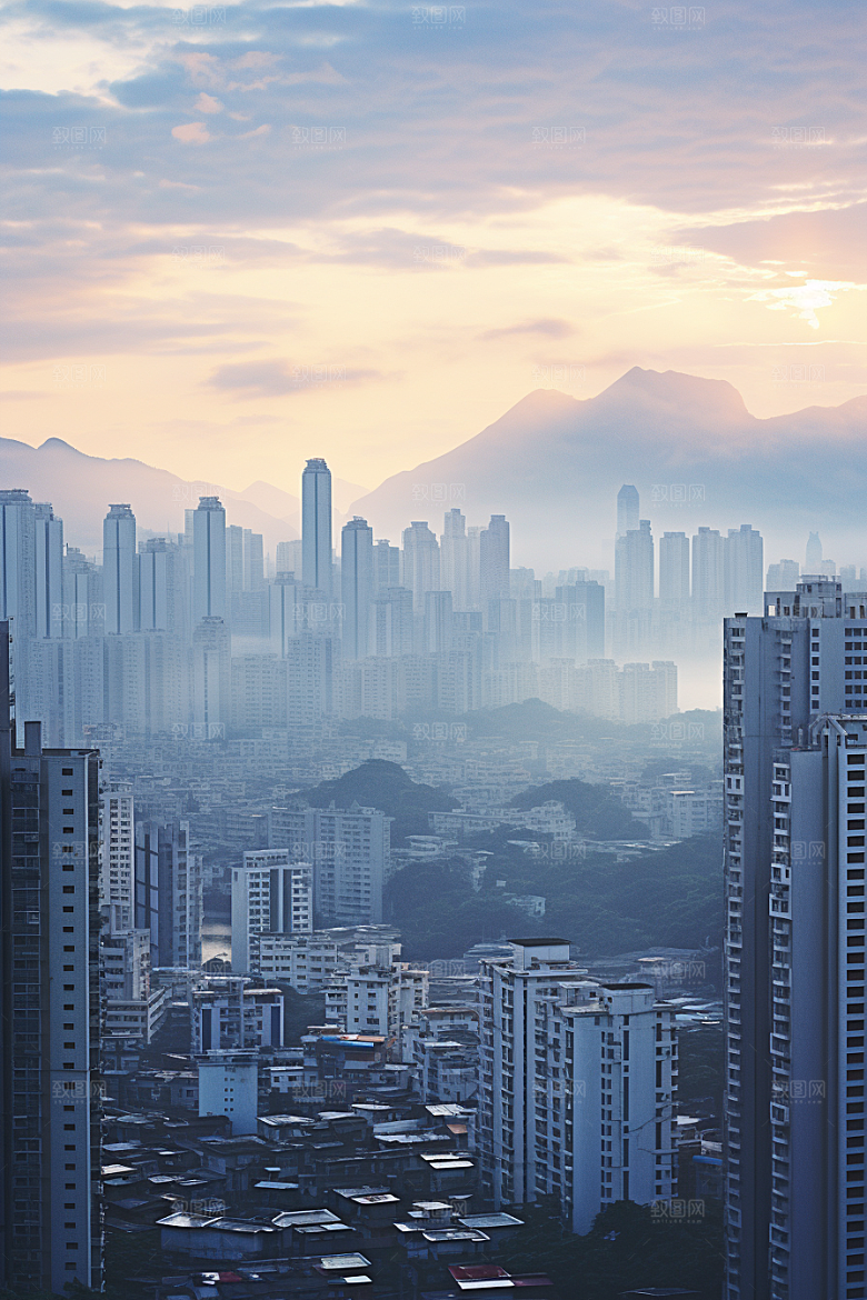 深圳城市风光旅行地标摄影图