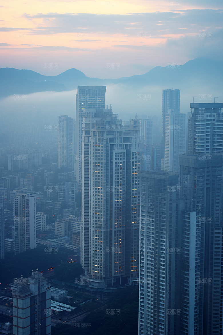 深圳城市风光高清地标摄影图