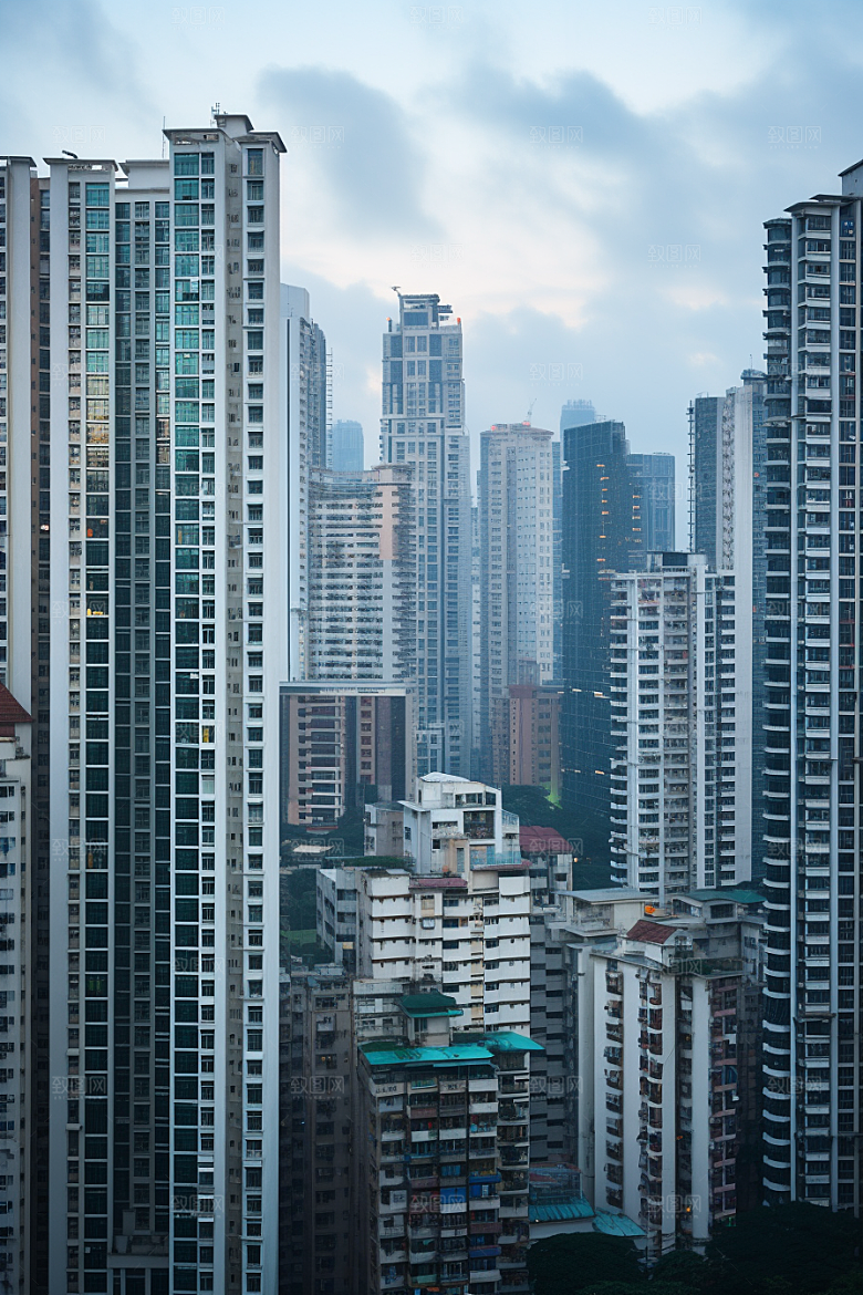 深圳城市风光经济特区风景摄影图
