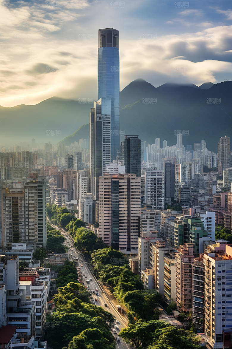 深圳城市风光高清旅行摄影图