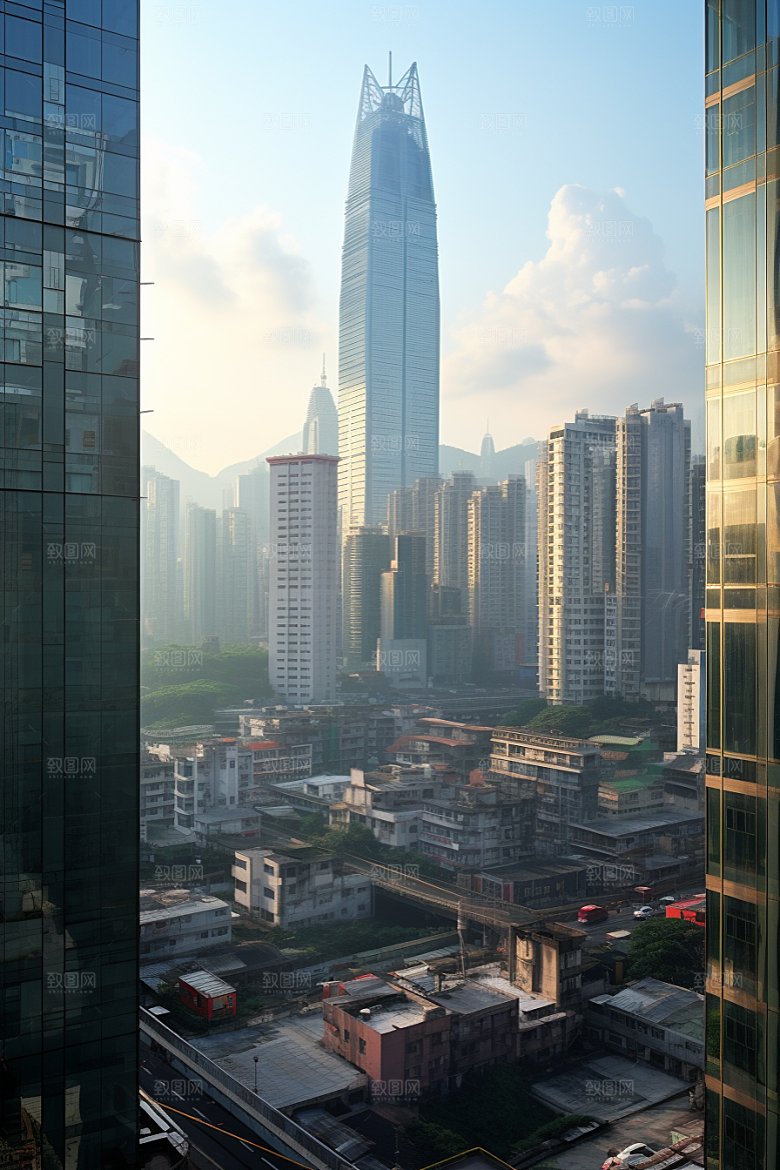 深圳城市风光旅行景色摄影图