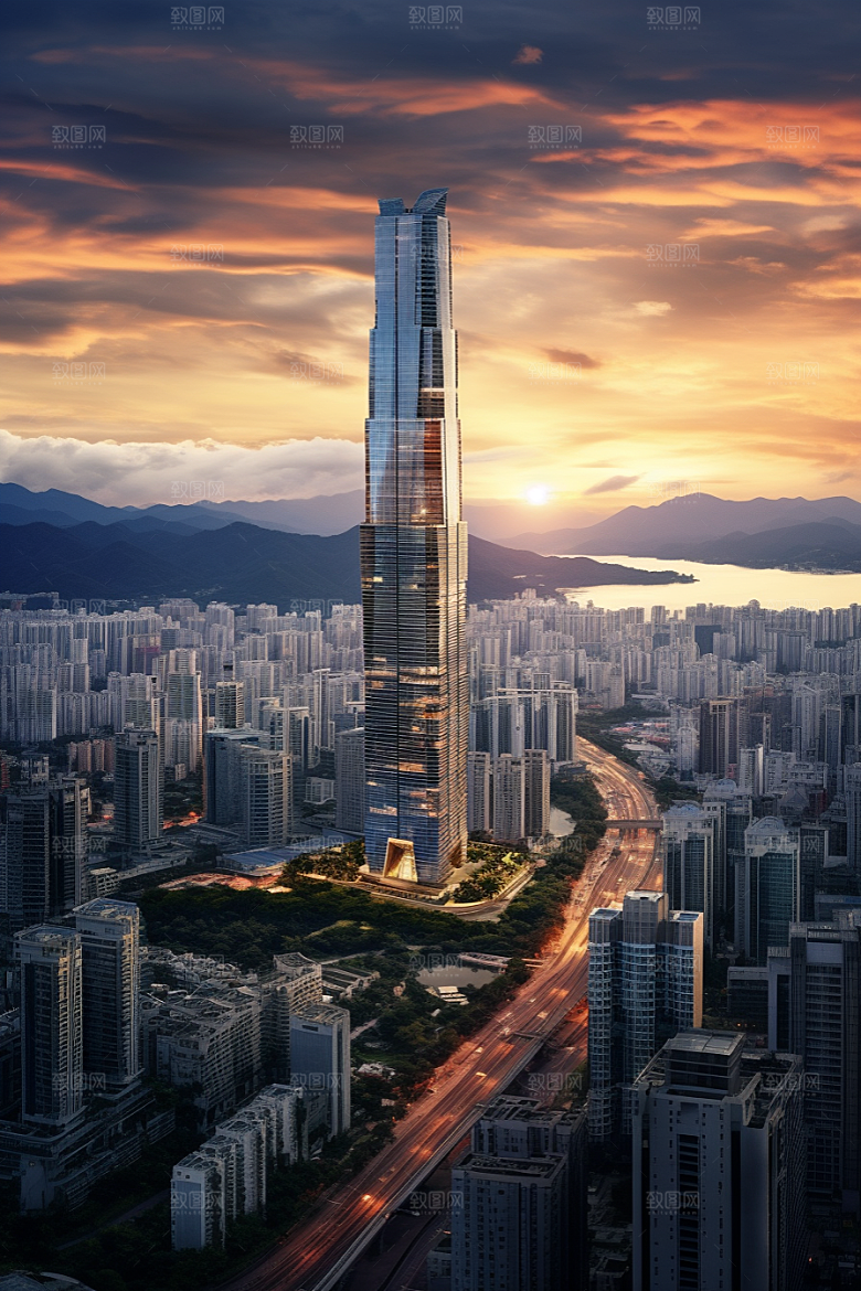 深圳城市风光现代化国内游摄影图