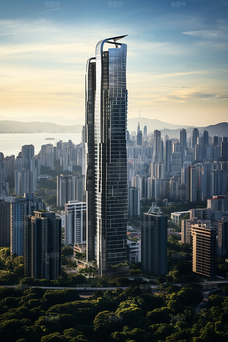 深圳城市风光高清风景摄影图