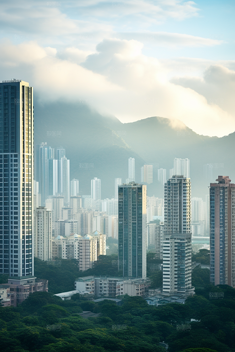 深圳城市风光景色风景摄影图