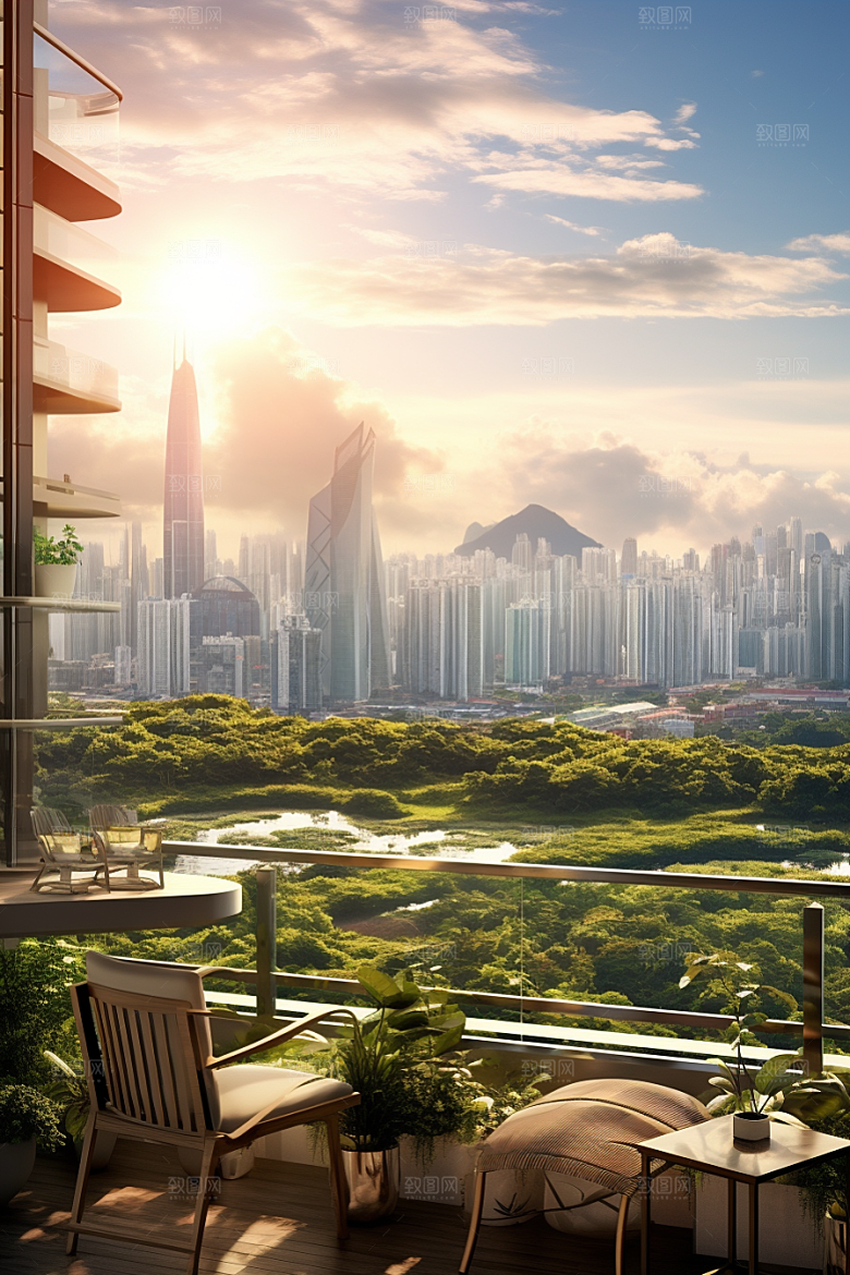 深圳城市风光旅游景色摄影图