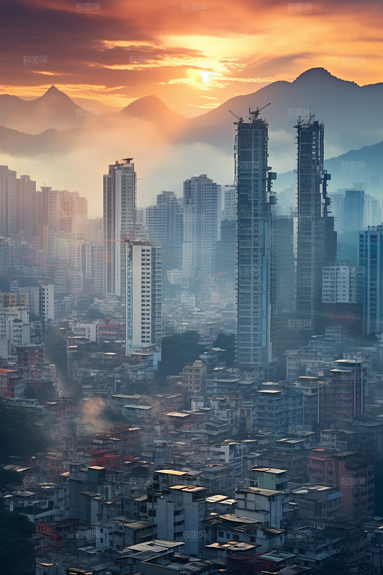 深圳城市风光都市高清摄影图