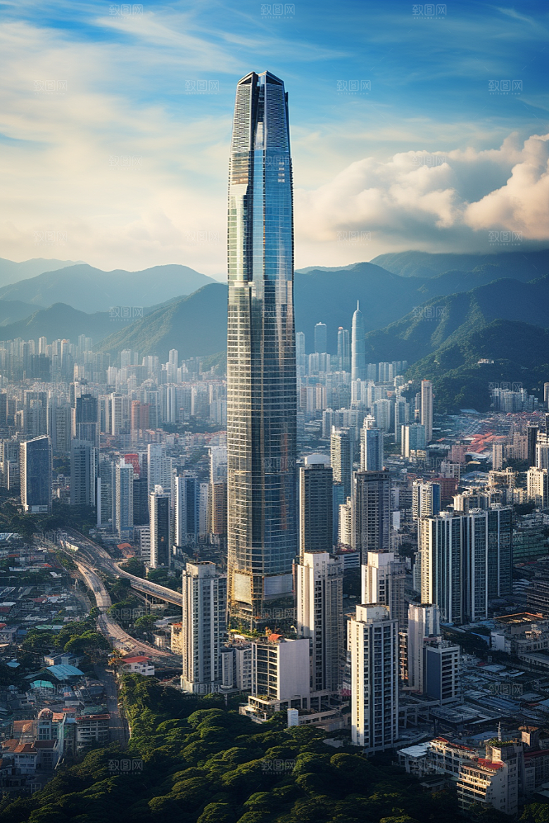 深圳城市风光国内游旅行摄影图