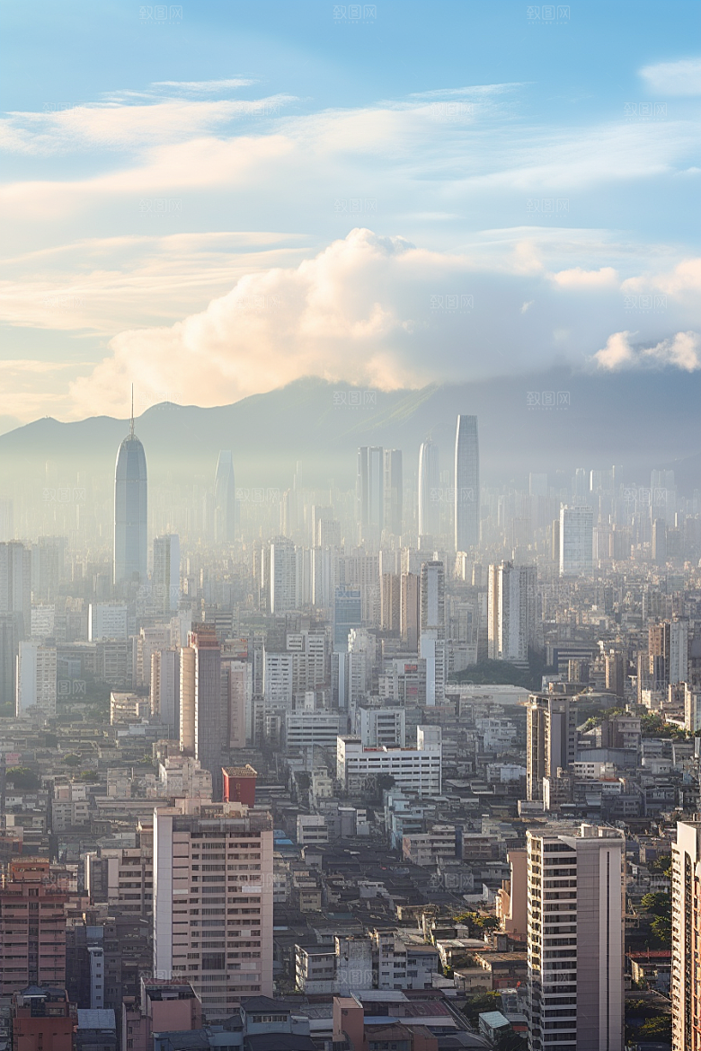 深圳城市风光旅行地标摄影图