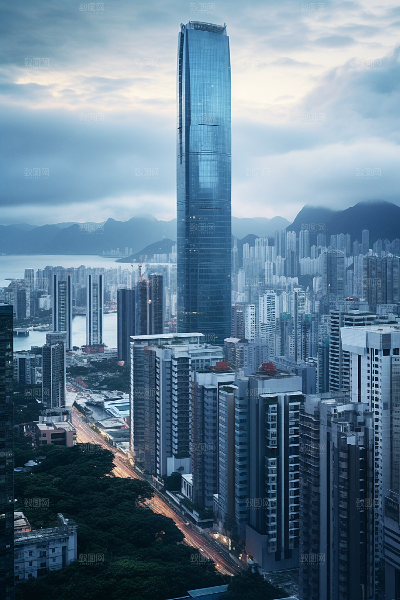深圳城市风光旅游新城摄影图