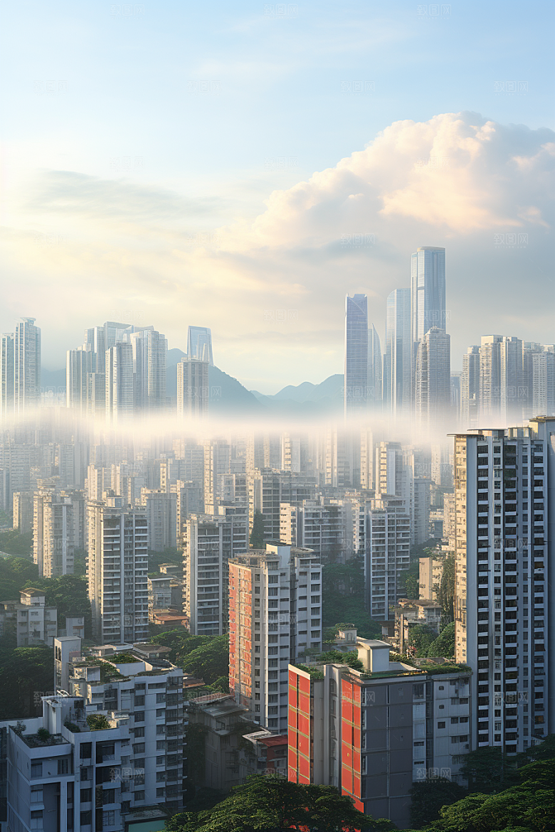深圳城市风光高清旅行摄影图