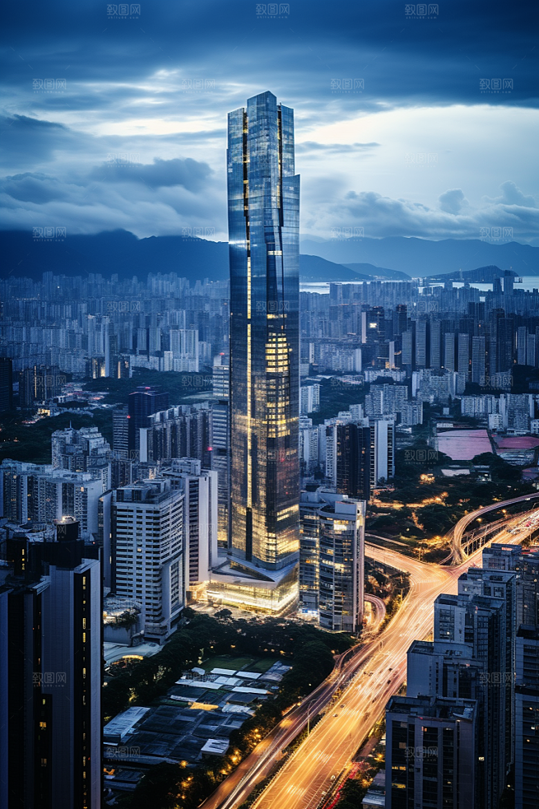深圳城市风光都市地标摄影图