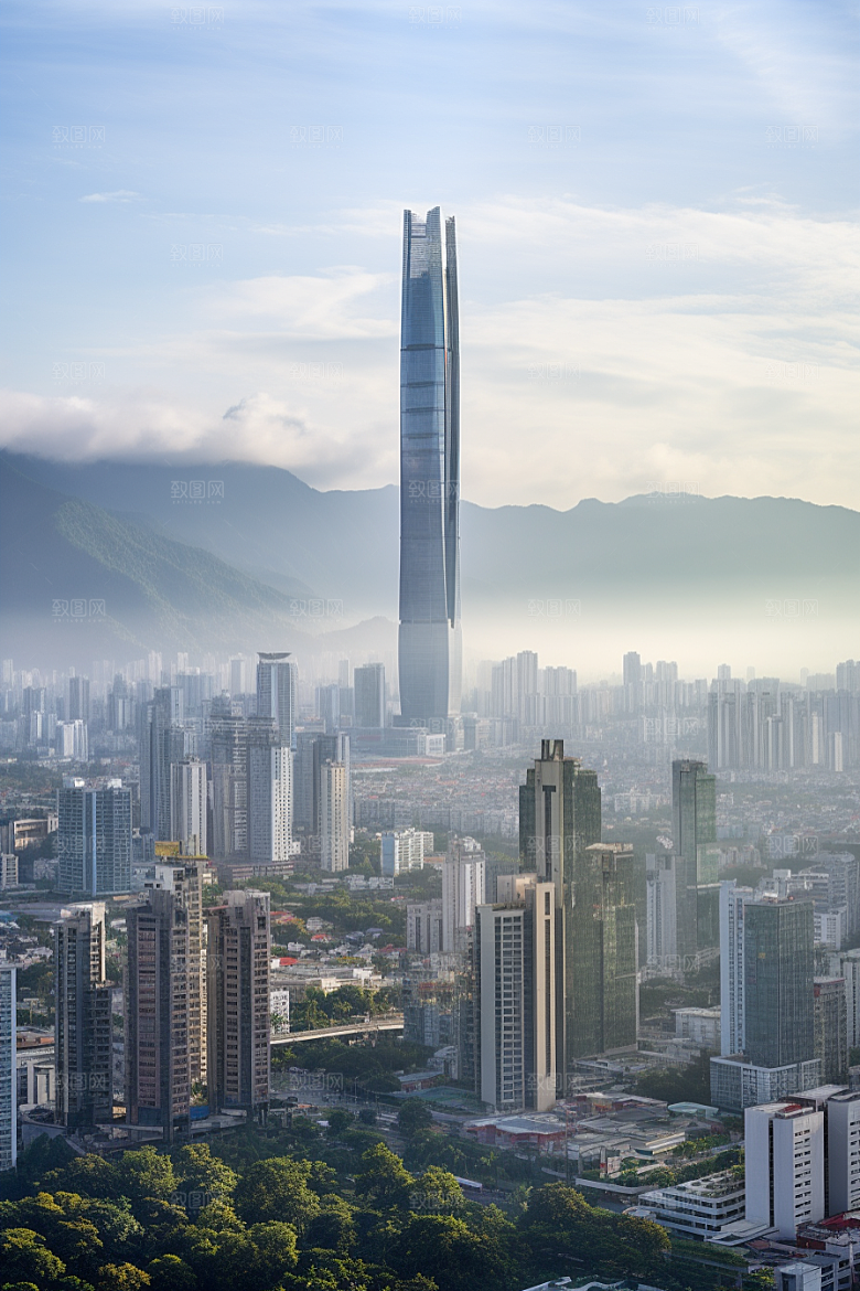 深圳城市风光旅行高清摄影图