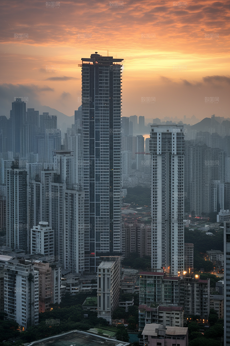 深圳城市风光现代化景色摄影图