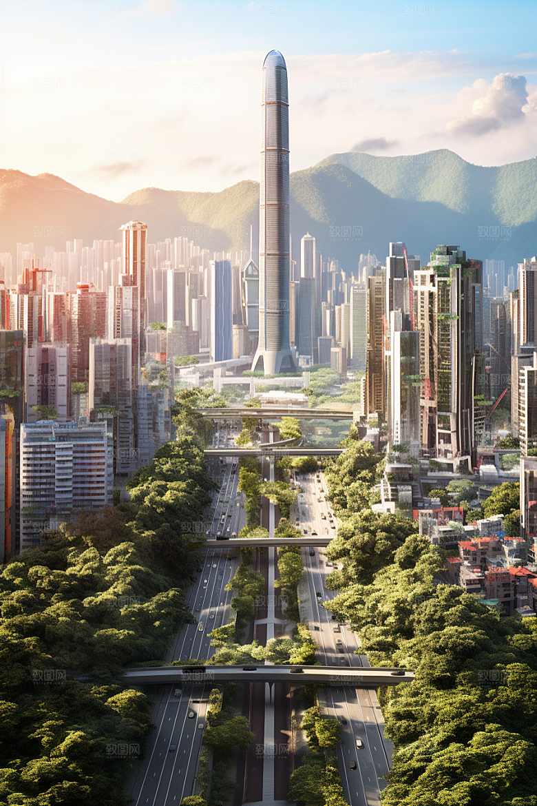 深圳城市风光景色风景摄影图