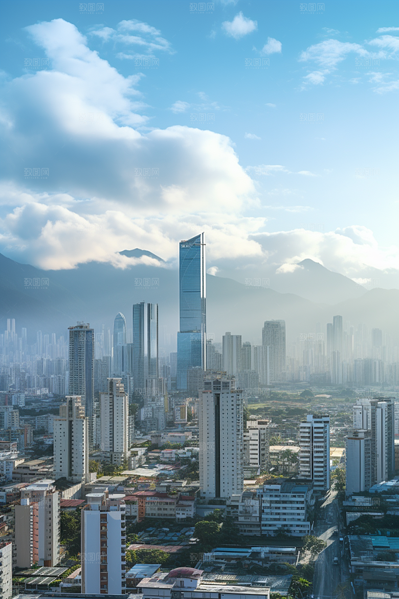 深圳城市风光高清景色摄影图