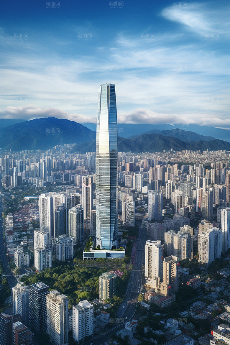 深圳城市风光经济特区国内游摄影图