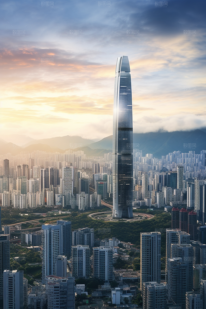 深圳城市风光景色国内游摄影图