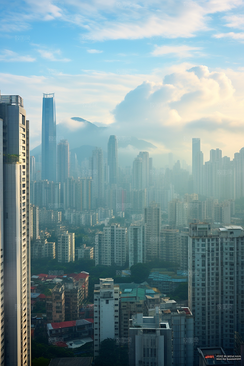 深圳城市风光都市景色摄影图