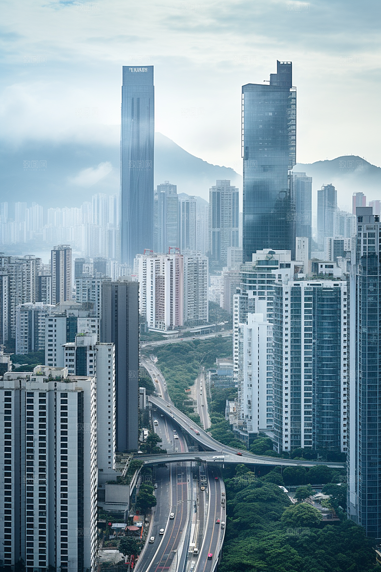 深圳城市风光经济特区地标摄影图