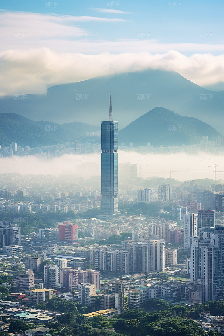 深圳城市风光经济特区国内游摄影图