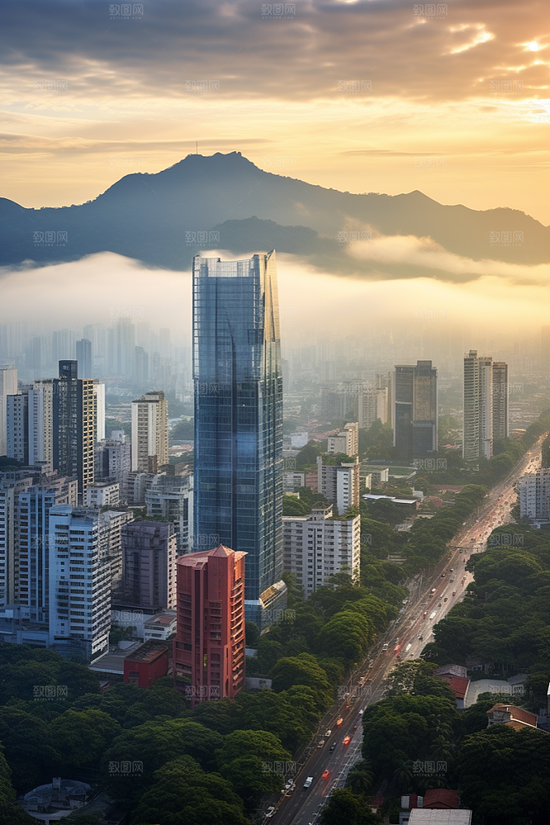 深圳城市风光地标高清摄影图