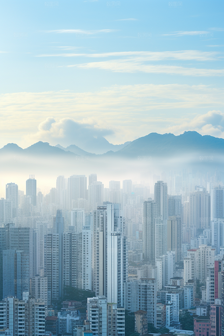 深圳城市风光现代化经济特区摄影图