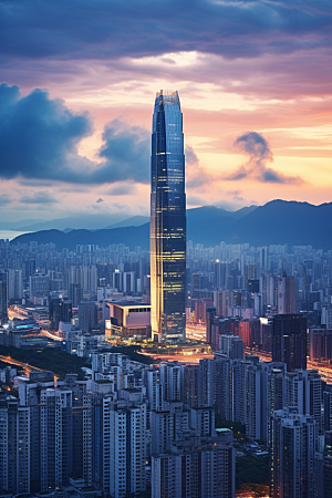 深圳城市风光高清国内游摄影图