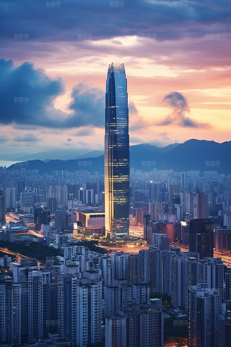 深圳城市风光高清国内游摄影图