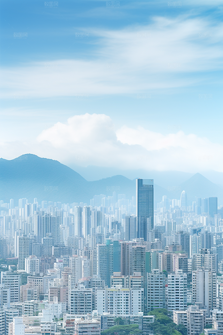 深圳城市风光国内游景色摄影图