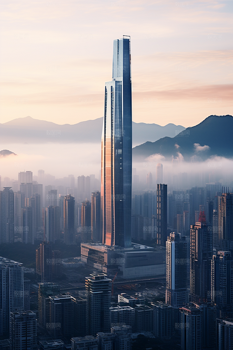 深圳城市风光景色都市摄影图