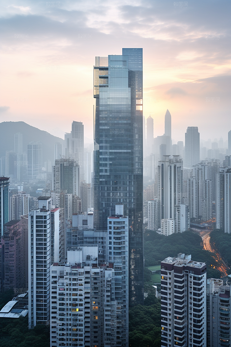深圳城市风光地标景色摄影图