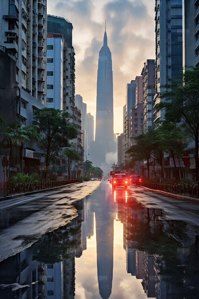深圳城市风光都市高清摄影图
