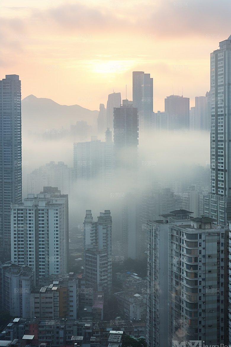 深圳城市风光高清风景摄影图