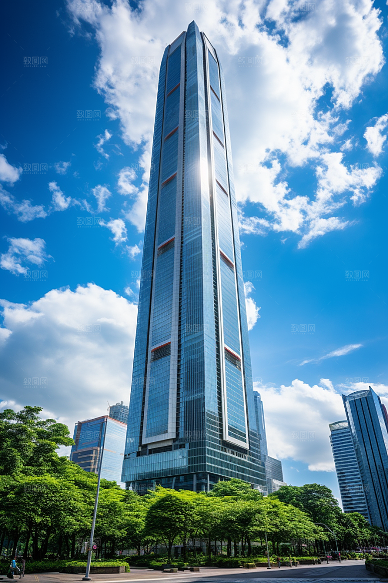 深圳城市风光都市新城摄影图