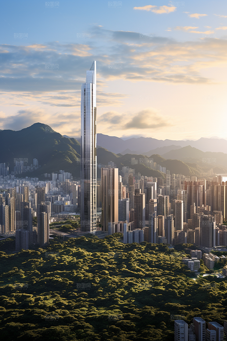深圳城市风光旅行都市摄影图
